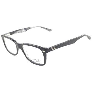 Imagem de Óculos Ray-Ban Feminino 5228 Top Mat Preto Sobre Tex Camuflagem 53mm