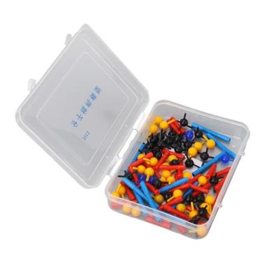 Imagem de Modelo de estrutura molecular, kit de modelo de química orgânica, conjunto de modelos moleculares com átomos, para estudantes, professores de Ochem, jovens, kits de medição