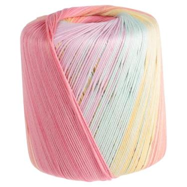 Imagem de DIYEAH 1 Rolo Fio trançado colorido fio de seda bordado lã agulhas de crochê acessórios de crochê acessório de tricô maior fio de renda fio de algodão fio de tricô manual fios de tricô