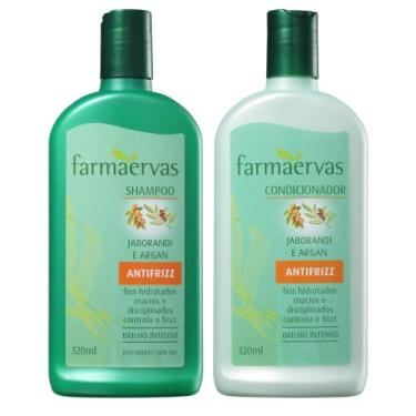 Imagem de Shampoo + Condicionador Farmaervas Antifrizz Jaborandi E Argan 320ml