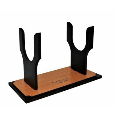 Imagem de Suporte Artesanal Para Shofar De Chifre De Carneiro Grande