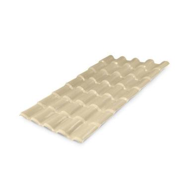 Imagem de Kit com 15 Telhas PVC Colonial 88x230cm Lux Telhas Marfim