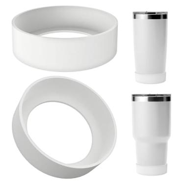 Imagem de Linkidea Bota para garrafa de água compatível com YETI Rambler Tumbler de 590 ml/850 g, caneca de viagem de 567 g/850 g, copo de palha 737 g, copo empilhável 737 g, protetor de capa de manga inferior