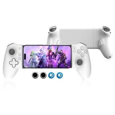 Imagem de G-STORY USB-C Mobile Gaming Controller for Android & iPhone 15 Series (USB-C), Plug and Play Gamepad with Hall Effect Joysticks/Hall Trigger (White)