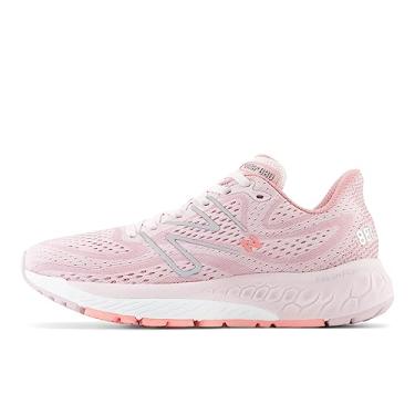 Imagem de New Balance Fresh Foam X 880 V13 Tênis de corrida feminino, Rosa Pedra/Rosa Nebuloso/Preto Metálico, 40