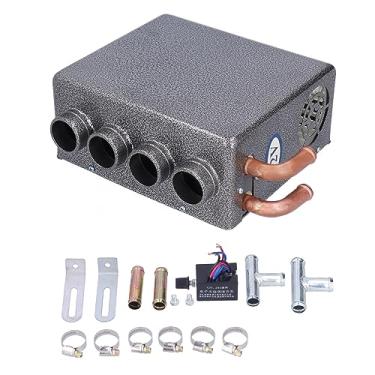 Imagem de Aquecedor auxiliar de carro Vomeko 12V, unidade de montagem de evaporador de ar condicionado A/C 12V, 4 portas Aquecedor auxiliar compacto universal Underdash, para caminhão de