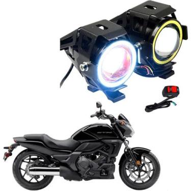 Imagem de Kit Led Farol Milha Moto Honda CTX 700N 2014 Angel Eye U7 - U7Led