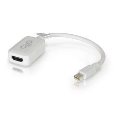 Imagem de C2G Adaptador Mini DisplayPort, Display Port para HDMI, Macho para Fêmea, Branco, 8 polegadas, Cabos para Go 54314