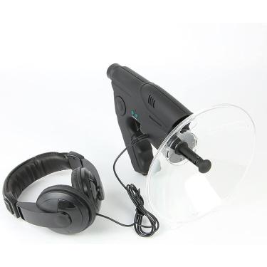 Imagem de Microfone parabólico de ampliação 8X Amplificador de som monocular Dispositivos de escuta de equipamento espião Espionagem de longa distância através de paredes de até 300 pés, para audição