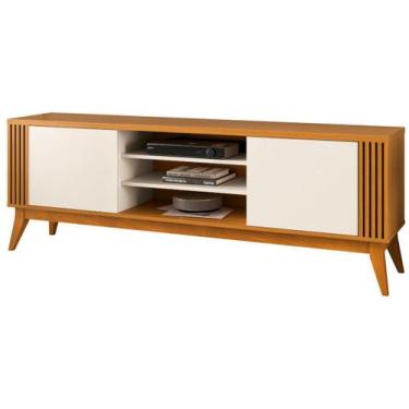 Imagem de Rack para TV até 60 Bancada 2 Portas EDN Móveis - Legacy, Cedro Natura