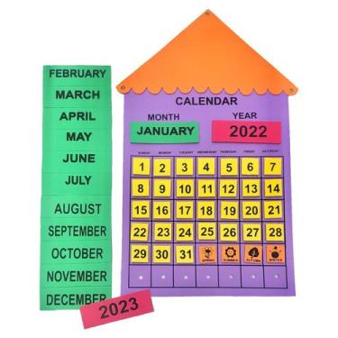Imagem de Calendário Em Inglês Painel Para Sala De Aula - Criativa Educativos, L