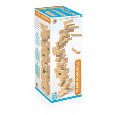 Imagem de Jogo Infantil Torre Equilibrio 735 Torremoto Jenga Junges 54 Peças