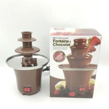 Imagem de Máquina De Fonte De Chocolate Fondue Maker Aquecido Em 3 Camadas - FON