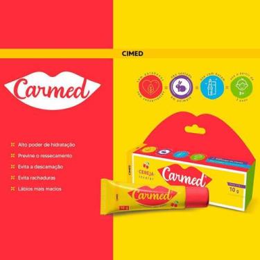 Imagem de Carmed Cereja Refrescante - Hidratante Protetor Labial diario - CIMED