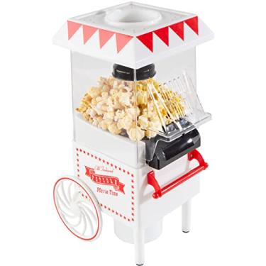 Imagem de Máquina de pipoca Air Popper – Máquina de pipoqueira de bancada estilo vintage com capacidade para 6 xícaras da Great Northern Popcorn Company (branco)