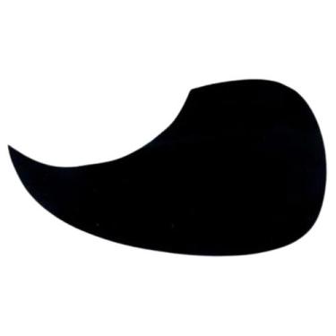 Imagem de Escudo para Violão Boca Redonda Preto Modelo Gota Canhoto - Ronsani