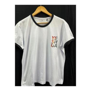 Imagem de  Camiseta Evangelica Feminina - Branca - Luau Brasil, Branco, M