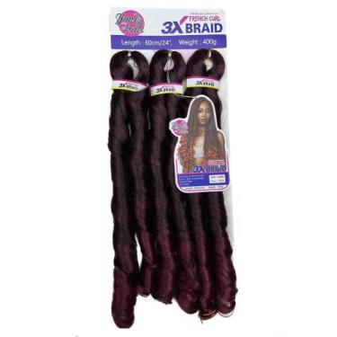 Imagem de Jumbo Estilo Gloria French Curl 400g Para Crochet Braids 60CM - D&D Co