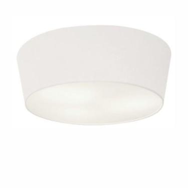 Imagem de Plafon Cone Md-3004 Cúpula em Tecido 15/50x40cm Branco - Bivolt - Viva