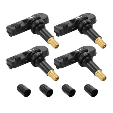 Imagem de A ABSOPRO Sensor de pressão de pneu 4 peças Nº 15825475 Sensor de monitoramento de pressão de pneu para Cadillac XTS 2015-2017