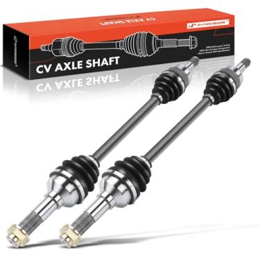 Imagem de A-Premium Par (2) Conjunto de eixo CV dianteiro compatível com Yamaha Rhino 700 2008 2009 2011 2012 2013, lado do motorista e do passageiro, número de substituição 2HC-2510F-00-00 2HC-2510J-00-00