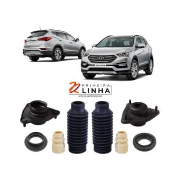 Imagem de 2 Kit Coxim Batente Dianteiro Santa Fé 3.3 2013 2014 2015 16 - QualyKi