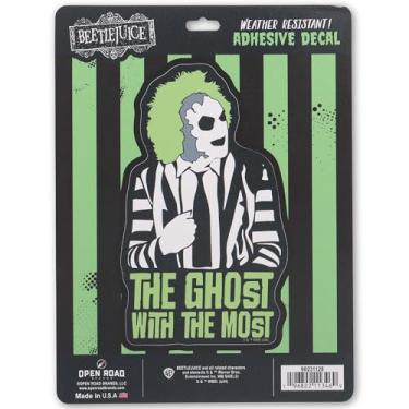 Imagem de Decalque de vinil Beetlejuice Ghost with the Most Adhesive - Adesivo vintage Beetlejuice para carro, janela, garrafa de água ou laptop