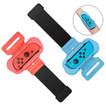 Imagem de MENEEA Wrist Strap Compatible with Just Dance 2026 2025 2024 2023/for Zumba Burn It Up,Adjustable Wrist Bands for Nintendo Switch & OLED Model for Joy-Cons,Two Size for Adults & Children,2 Pack