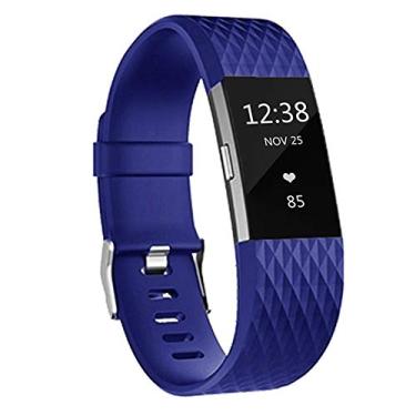 Imagem de Pulseiras de substituição para Fitbit Charge 2, pulseiras clássicas de silicone ajustáveis para Fitbit Charge 2, mulheres e homens