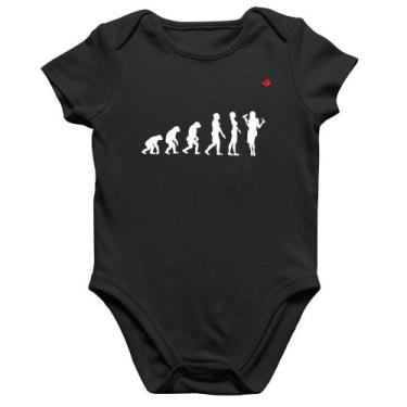 Imagem de Body Bebê Algodão Evolução da Cabeleireira - Foca na Moda, Preto, P
