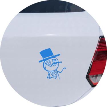 Imagem de Adesivo de Carro Feel Like A Sir - Cor Azul Claro - Melhor Adesivo, Az