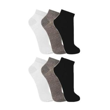 Imagem de Kit com 6 Pares de Meias Sortidas Trifil T06606 Soquete, Sortida, 35/3