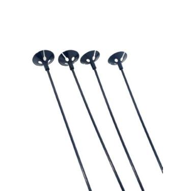 Imagem de Suporte Vareta Pega Balão 30cm Preto - 10 unid - Não informado
