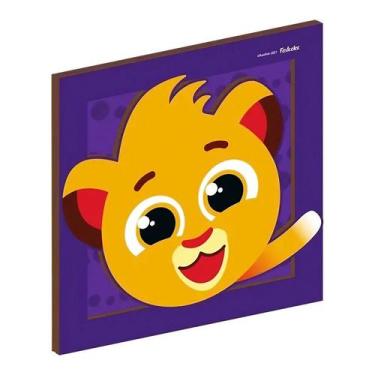 Imagem de Quadro Decorativo MDF - Bolofofos Roxo - 1 unidade - FestColor - Rizzo