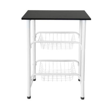 Imagem de Fruteira Genova com Tampo em MDP cesto fixo cod. 11210 - Wrm Metal, Br