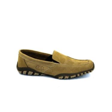 Imagem de Mocassim Masculino Drive  Sapatenis Couro Nobuk Ratu Caribe - Pé Na Es