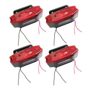 Imagem de 4 Sinaleira Lanterna Lateral Led Peixinho Caminhão Carreta Com Vigia V