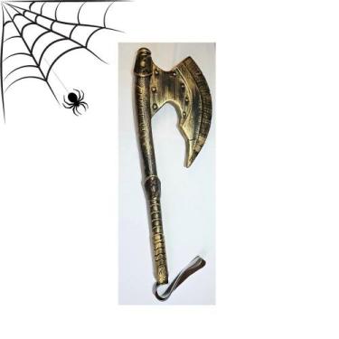Imagem de Machado brinquedo gladiador prata Halloween fantasia 60cm - JZZ