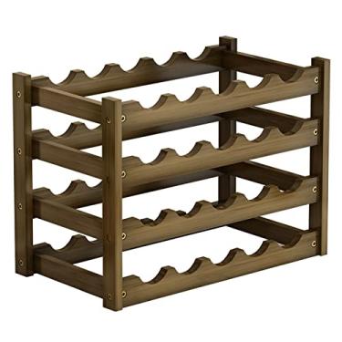 Imagem de LICONG-2019 Armário de vinho armário de vinho rack de vinho decoração armazenamento doméstico rack de vinho bar rack de vinho tinto um armário para armazenar bebidas alcoólicas, 53 x 25 x 34 cm