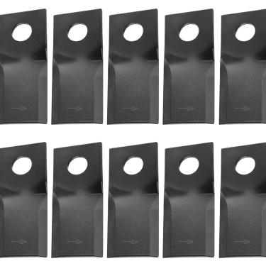 Imagem de ZHONGXIA Pacote com 10 lâminas para cortador de grama FH323281 compatíveis com cortador de grama JohnD-eere, rotativo 265, 275, 285 500R, 990, 994 Condicionador 525, 530, 535, 625, 630, 735, 730 etc