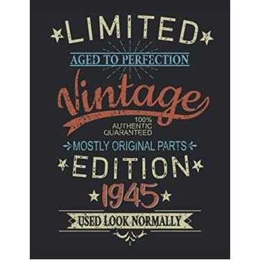 Imagem de 76th Birthday Limited 76 Years Edition 1945 Graphic Deko Vintage: PUZZLE BOOK - Funny retro birthday present, gift idea - A4 (8. 5x11) - 101 pages - ... sketch, planner, birthday, vintage, saying