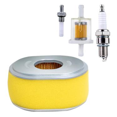 Imagem de DemJamr Kit de ajuste de vela de ignição de filtro de ar GX120 para motores Honda GX110 GX120 3,5HP 4HP JD AM123909 MIU11464, substitui o filtro de ar # 17210-ZE0-505 17210-ZE0-820