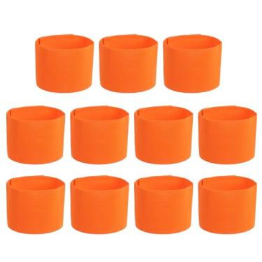 Imagem de PATIKIL Braçadeira de Capitão de Futebol, 11 Peças, Bandas de Braço de Capitão de Futebol, Elásticas, Braçadeiras de Capitão Esportivas para Jovens Adultos Treinamento de Equipe de Futebol Laranja