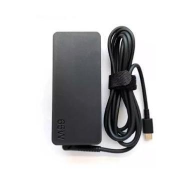 Imagem de Fonte para Notebook Lenovo Dell HP USB-C 3.1 20V 65W - Compatível com Galaxy Book 4 e 3 Lenovo E14 Gen 2 ThinkPad E580 E585 E590 E590S E595 T480 T490 T580 Yoga C940 C740 com Cabo de Força bivolt