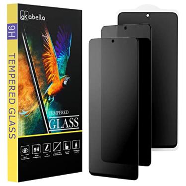Imagem de AKABEILA [Pacote com 3 protetores de tela de privacidade para Samsung Galaxy M55s 5G Película protetora de vidro temperado antiespião cobertura total