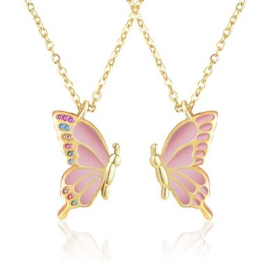 Imagem de JINOSSV Colar Best Friend para 2 meninas adolescentes mulheres 2 - colar de amizade colar de amizade colar de melhor amigo colar combinando para melhores amigas presentes de aniversário Natal