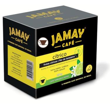 Imagem de Café Cítrico Jamay 250g Blend Especial Premium com Aromas 100% Naturais de Frutas Cítricas e Flor de Laranjeira Torra Média Sabor Frutado e Refrescante para Apreciadores Exigentes (250 gramas, Moído)