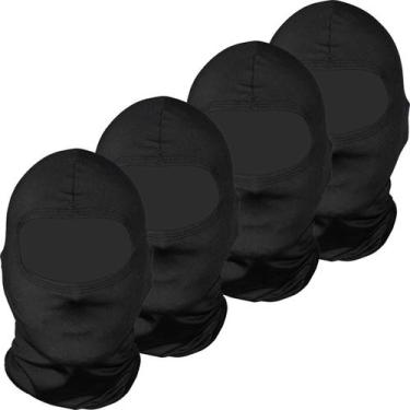 Imagem de Kit 4 balaclavas balaclava touca toca ninja bandana UV50+ - EX311, Pre