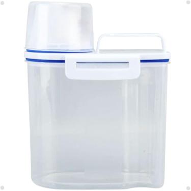 Imagem de Kit 3 Dispenser Multiuso 1,5L Grãos Cereais Ração Alimentos Com Copo Medidor
