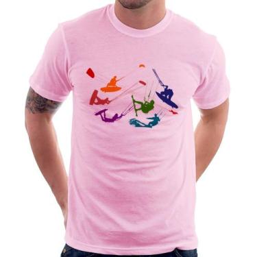 Imagem de Camiseta Kite Surf Freestyle - Foca na Moda, Rosa bebê, G